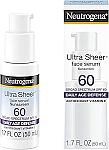 1.7-Oz Neutrogena Ultra Sheer Face Sunscreen with Vitamin E & SPF 60 $9.47