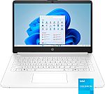 HP 14-dq3000dx 14" HD Laptop (N4500 4GB 64GB White) $139.99