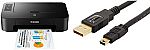 Canon PIXMA TS202 Inkjet Photo Printer with USB - Bundle $43.98
