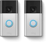 2-pack Ring Battery Doorbell Bundle (2024) $89.99