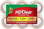 6-Pack Duck HD Clear Heavy Duty Shipping Tape (1.88" x 54.6-Yard) $10.51