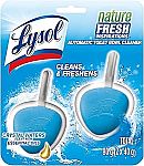 2-pack Lysol Automatic In-The-Bowl Toilet Cleaner $2.68