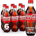 6-Pack 16.9-Oz Coca-Cola Soda Soft Drink Bottles $3.57