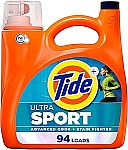 4-Ct 132-Oz Tide Plus Febreze Sport Odor Defense Liquid Laundry Detergent $49 ($12.36 Each) + Free Shipping