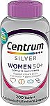 200 Count Centrum Silver Women's Multivitamin for Women 50 Plus $6.99