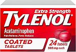 24-Ct. Tylenol Extra Strength Round Coated Caplets 500 mg $2.37