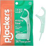 36-ct Plackers Micro Line Dental Floss Picks, Fold-Out FlipPick $1.20
