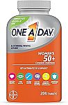 200-Ct One A Day Women’s 50+ Multivitamins Tablet $9