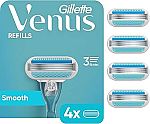 4-Count Gillette Venus Women's Original 3 Blade Razor Refills $4.80