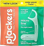 300-Count Plackers Micro Line Dental Floss Picks (Fresh Mint) $5