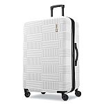 American Tourister Large Checked Luggage Suitcase 28" Hardside Spinner 8-Wheel $54.99