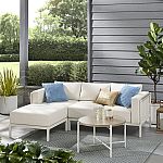 Mainstays Westmont 4-Piece Cushion Outdoor Chaise Sectional $121