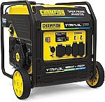Champion Power Equipment 9000-Watt Electric Start Tri Fuel Home Backup Portable Open Frame Inverter Generator $997