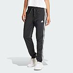 adidas women Primegreen Essentials Tapered 3-Stripes Track Pants $10 + Free Shipping