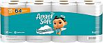 4 X 16-Count Angel Soft Mega Rolls 2-Ply Toilet Paper (Soft & Strong) $33