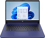 HP 14" HD Laptop (N4120 4GB 64GB Blue) $123.99