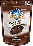 14oz Blue Diamond Almonds Oven Roasted Dark Chocolate Flavored $4.82