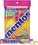 2 x 6 Count Mentos Candy, Mint Chewy Candy Roll $3.77