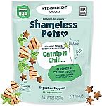 2.50 Oz Shameless Pets Catnip Chicken Crunchy Cat Treats $1.39 and more