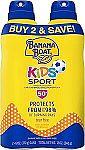 2-Pack 6-Oz Banana Boat Kids Sport SPF 50 Sunscreen Spray $8.38