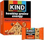 10-Ct 1.4-Oz KIND Healthy Grains Energy Bars (Peanut Butter Dark Chocolate) $4.53