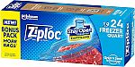 24 Count Ziploc Quart Food Storage Freezer Bags $2.34