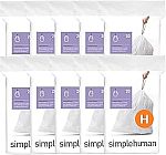 simplehuman Code H 200 Count, Dispenser Pack Custom Fit Liners $34.20