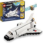 144-Piece LEGO Creator 3-in-1 Space Shuttle Building Toy Kit $6.37