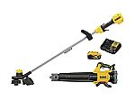 Lawn and Garden Tools Sale: DEWALT DCKO215M1 20V MAX String Trimmer and Leaf Blower Kit $210 and more