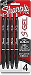 4-pack Sharpie S-Gel Gel Pens Ultra Fine Point $2.68