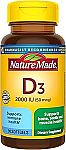 180 Count Nature Made Vitamin D3 1000 IU (25 mcg) $3.89 and more