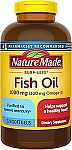 320-Count Nature Made Burp Less Fish Oil 1000mg Softgels (2 for $25)