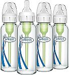 4-Pack Dr. Brown's Glass Baby Bottle 4 oz or 8 oz $20