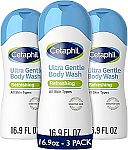 3-Pack 16.9oz Cetaphil Ultra Gentle Body Wash $15