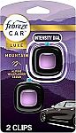 2-Count Febreze Car Mountain Scent Air Freshener Vent Clip $3