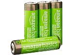 4-pack AmazonBasics 2400mAh NiMH Rechargeable AA Batteries $4 and more