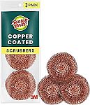 3-Ct Scotch-Brite Copper Coated Scrubbers $1.89