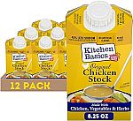 12-pack 8.25 oz Kitchen Basics Original Chicken Stock $7.84