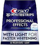 Crest 3D Whitestrips Professional Effects + LED Light – Teeth Whitening Kit, 1 Light + 20 Treatments $37.49
