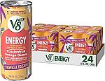 24-Pack 8-Oz V8 +Energy Drink (Passionfruit Orange Guava) $8