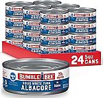 24-Pk 5-Oz Bumble Bee Solid White Albacore Tuna in Water $21
