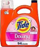132-Oz (94 Loads) Tide plus Downy Liquid Laundry Detergent Soap (3 for $53.82) + $15 Amazon credit
