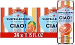24-pack 11.15 Fl Oz Sanpellegrino CIAO Blood Orange Sparkling Water $12.79