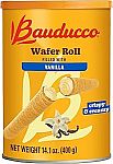 14.1 oz Bauducco Wafer Rolls, Vanilla $3.53