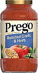 24 Oz Prego Pasta Sauce, Italian Tomato Sauce with Roasted Garlic & Herbs (Various) $1.40