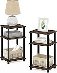 2-pack Furinno Just 3-Tier Turn-N-Tube Nightstand $18.47