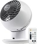 WOOZOO 5 Speed Compact Globe Oscillating Fan w/ Remote $34.99