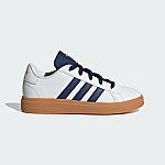 Adidas Kids' Grand Court Lifestyle Tennis Lace-Up Shoes $22