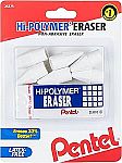 6-Count Pentel HI-Polymer Eraser Combo Pack $1.74