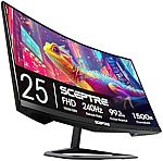 Sceptre Curved 25" FHD Gaming Monitor $99.97